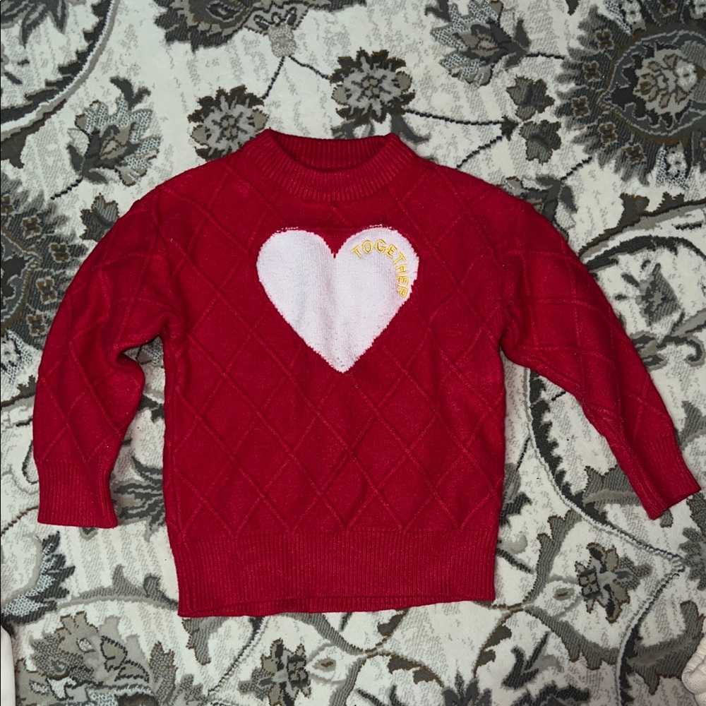 Toddler girl heart Sweater